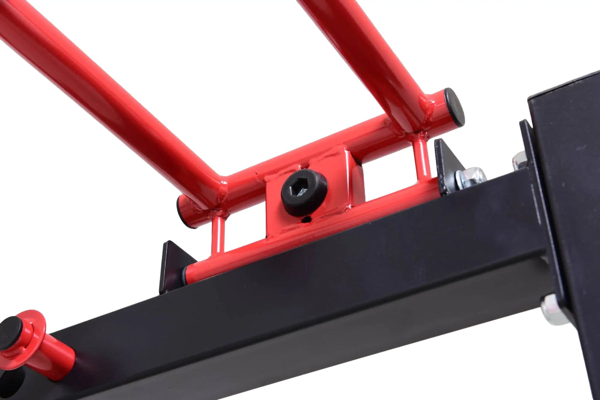 French Fitness Folding Cable Power Rack / Cage, Red/Black (New) Image 22