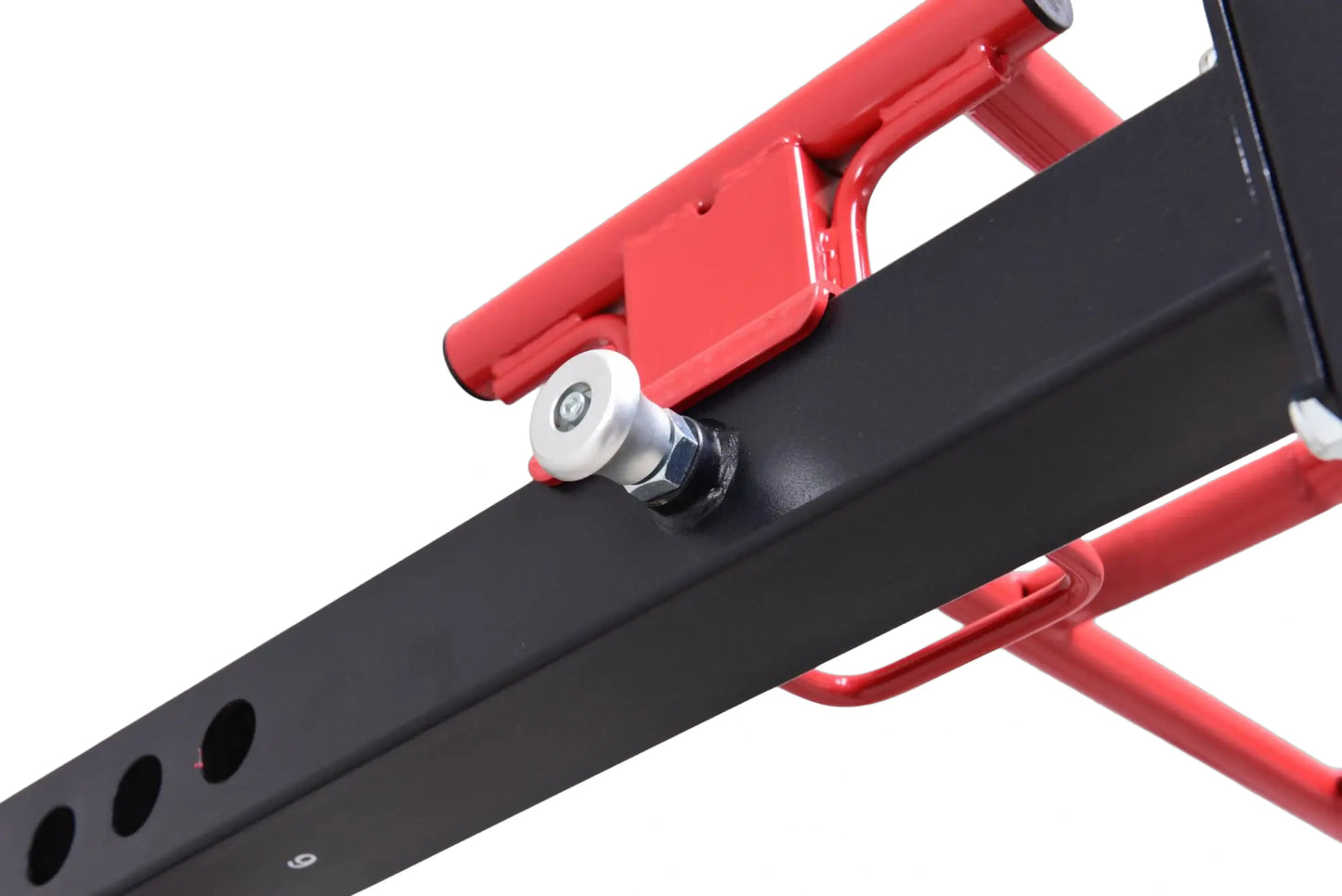 French Fitness Folding Cable Power Rack / Cage, Red/Black (New) Image 11