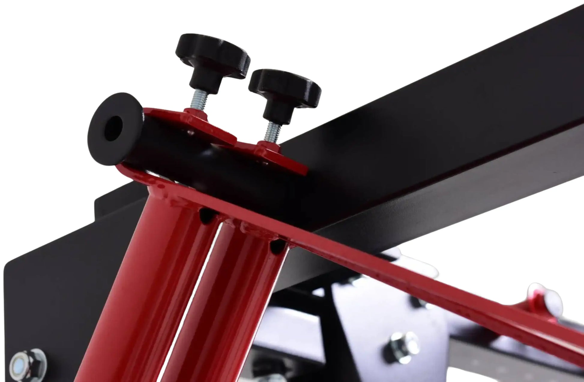 French Fitness Folding Cable Power Rack / Cage, Red/Black (New) Image 21
