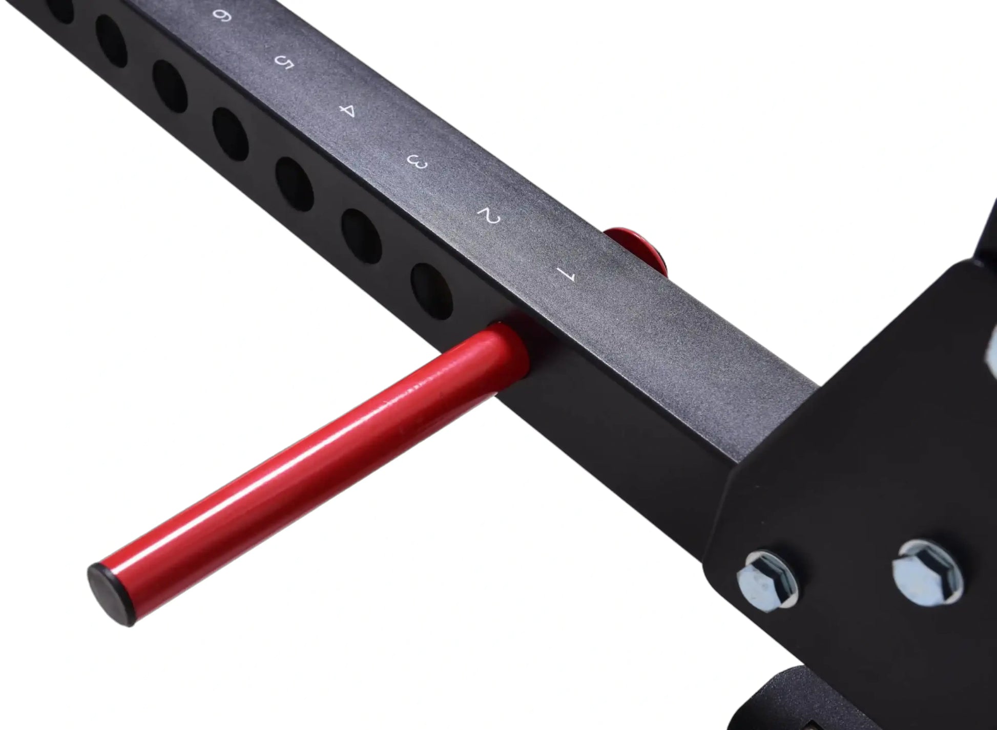 French Fitness Folding Cable Power Rack / Cage, Red/Black (New) Image 26