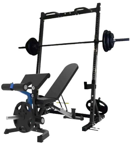 French Fitness BRC10 Multi Bench / Half Rack Combo (New) Image