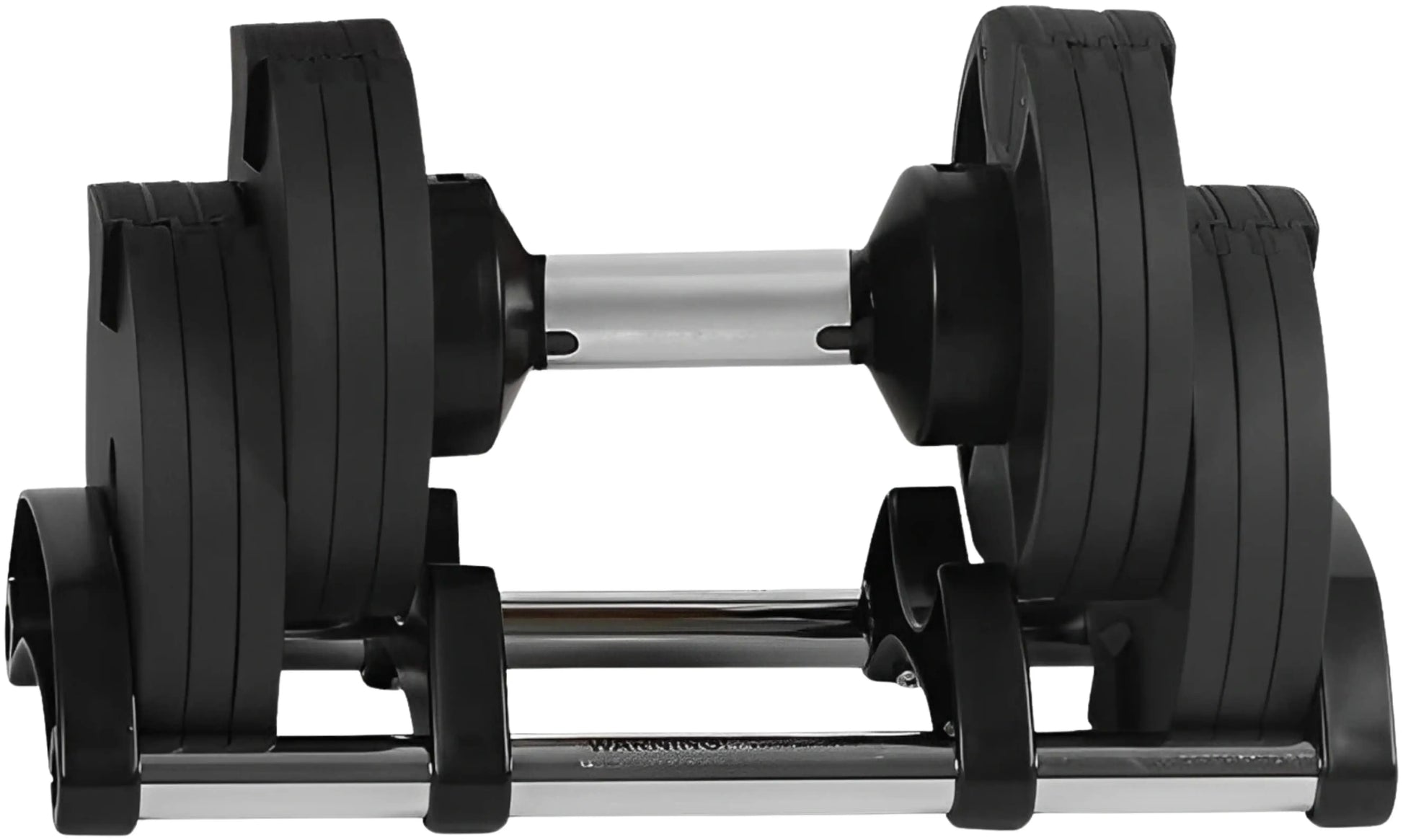 French Fitness 5-80 lb Adjustable Dumbbell, Set of 2 (New) - Front View