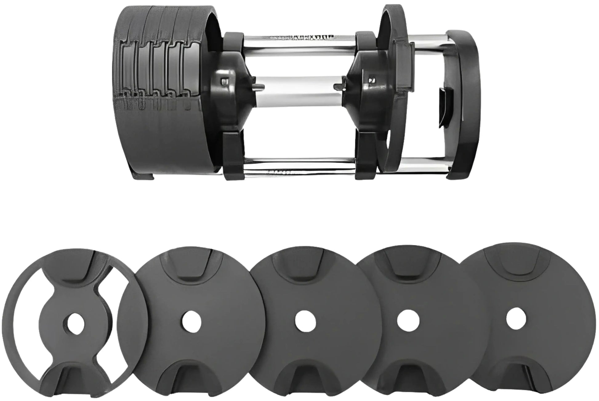 French Fitness 5-80 lb Adjustable Dumbbell, Set of 2 (New) - Detailed View