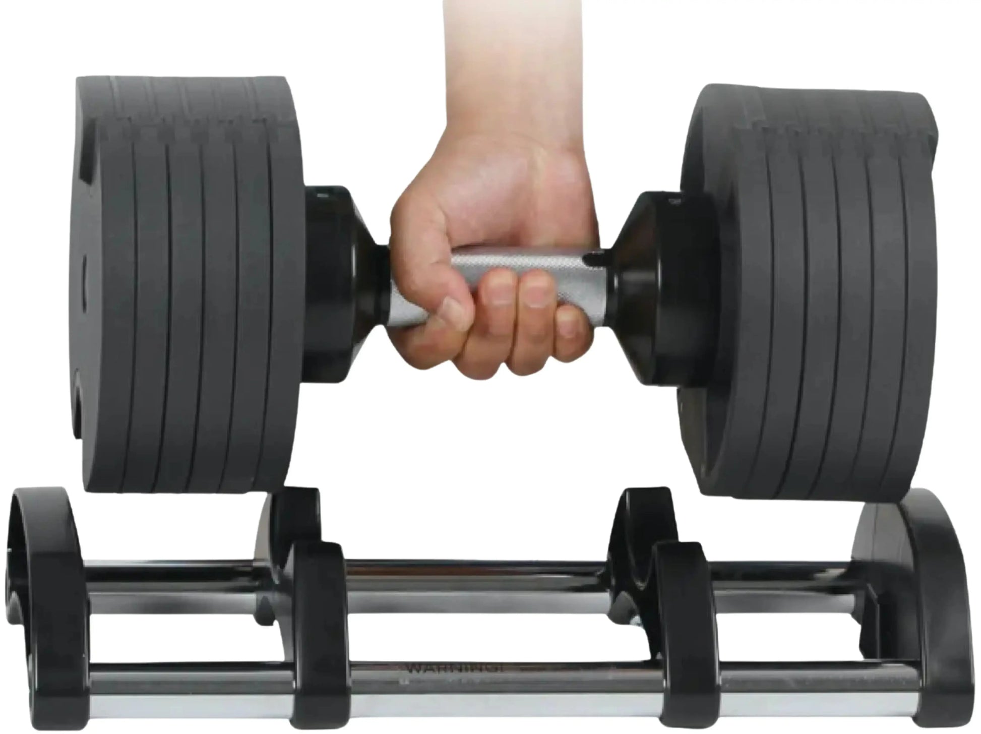 French Fitness 5-80 lb Adjustable Dumbbell, Set of 2 (New) - Close Up View