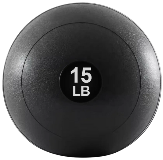 French Fitness - 14" Slam Ball 15 lb Non-Bounce Medicine Ball (New) - Front View