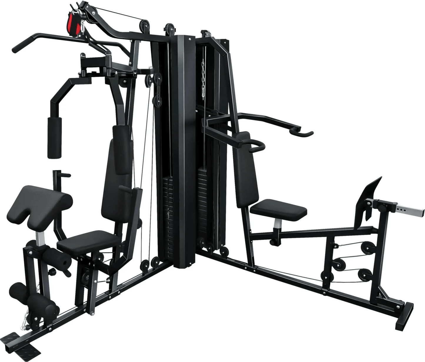French Fitness X2 Corner Home Gym System - Black (New) Image 2