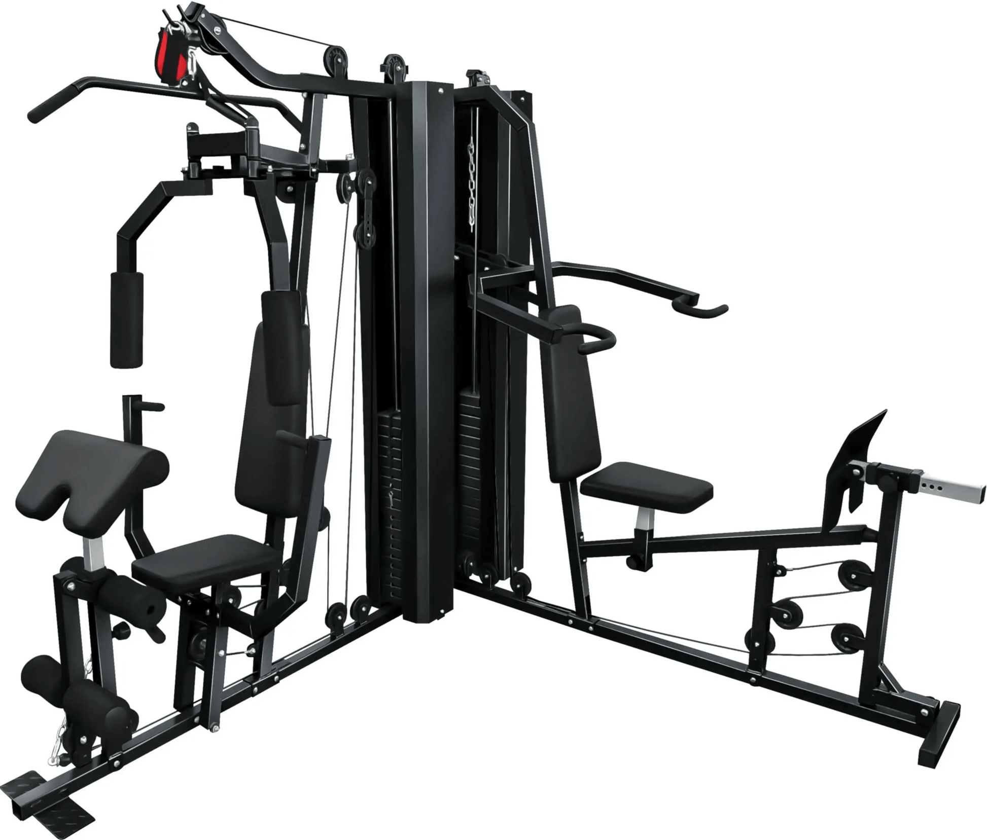 French Fitness X2 Corner Home Gym System - Black (New) Image 2