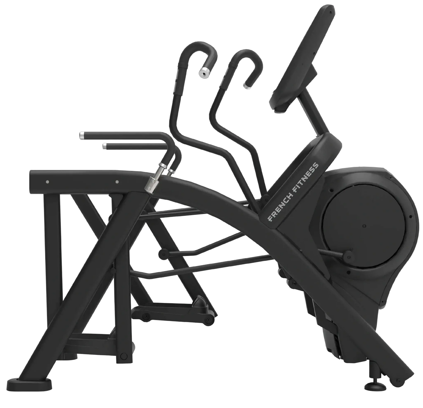 French Fitness - Black Arc Elliptical Trainer (New) - Side View