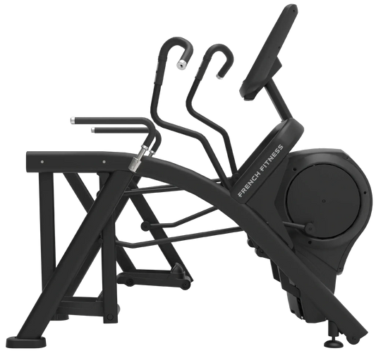 French Fitness - Black Arc Elliptical Trainer (New) - Side View