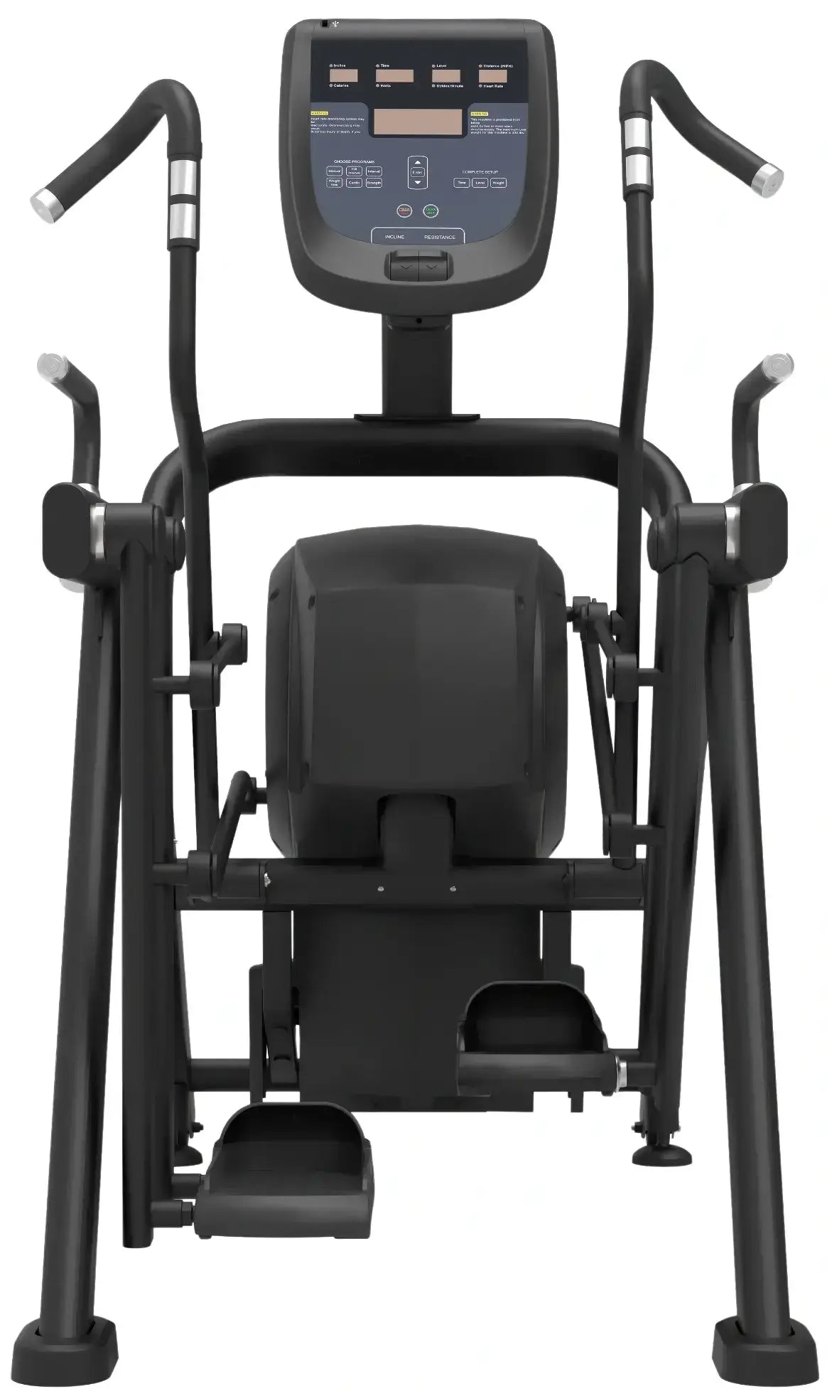 French Fitness - Black Arc Elliptical Trainer (New) - Front View