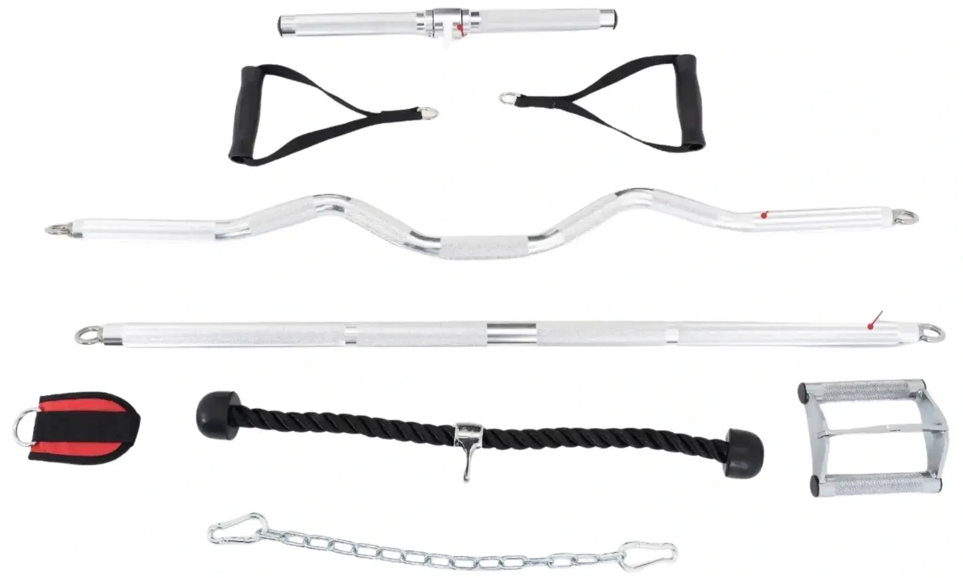 French Fitness - Aspen Dual Cable Cross - Black (New) - Front View