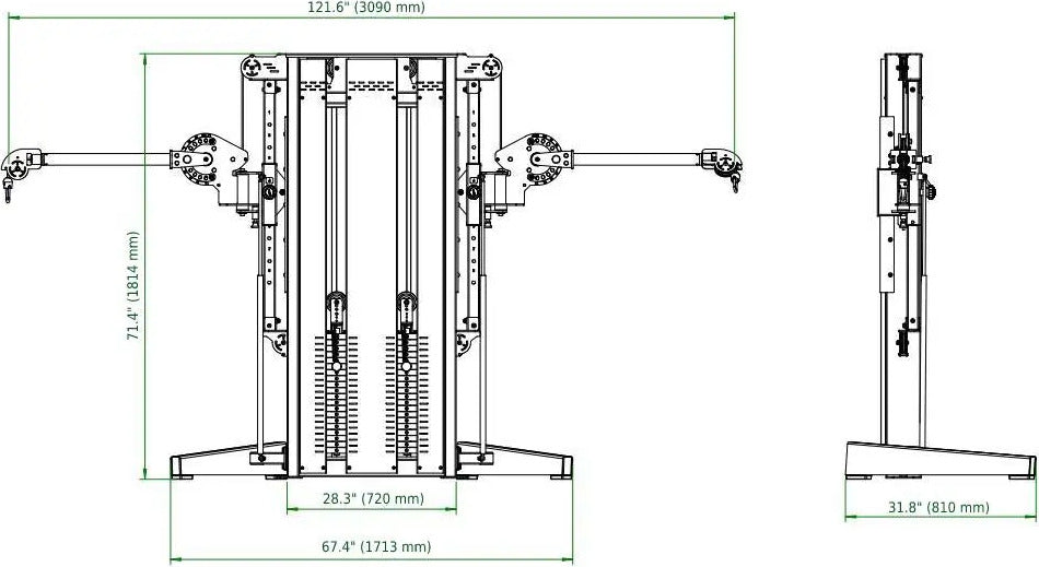 French Fitness Newport Dual Cable Crossover Functional Trainer (New) Image 5