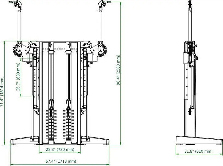 French Fitness Newport Dual Cable Crossover Functional Trainer (New) Image 6