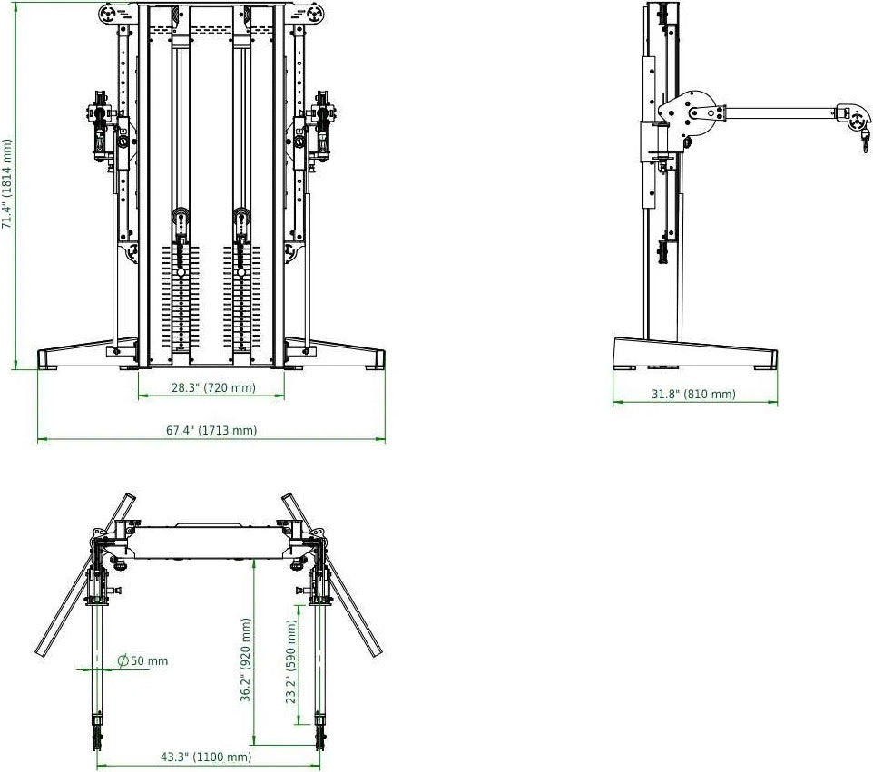 French Fitness Newport Dual Cable Crossover Functional Trainer (New) Image 7