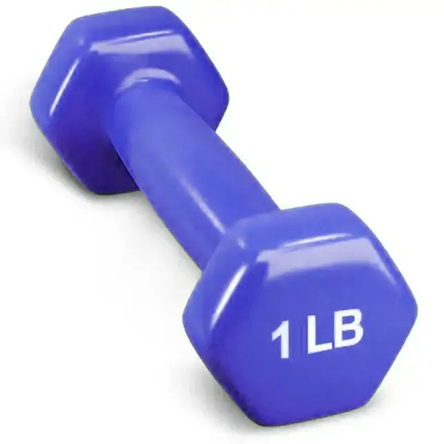 French Fitness Colorful Hex Vinyl 48 Pair Dumbbell Set w/ Body-Solid GDR500 Rack (New) Image 4