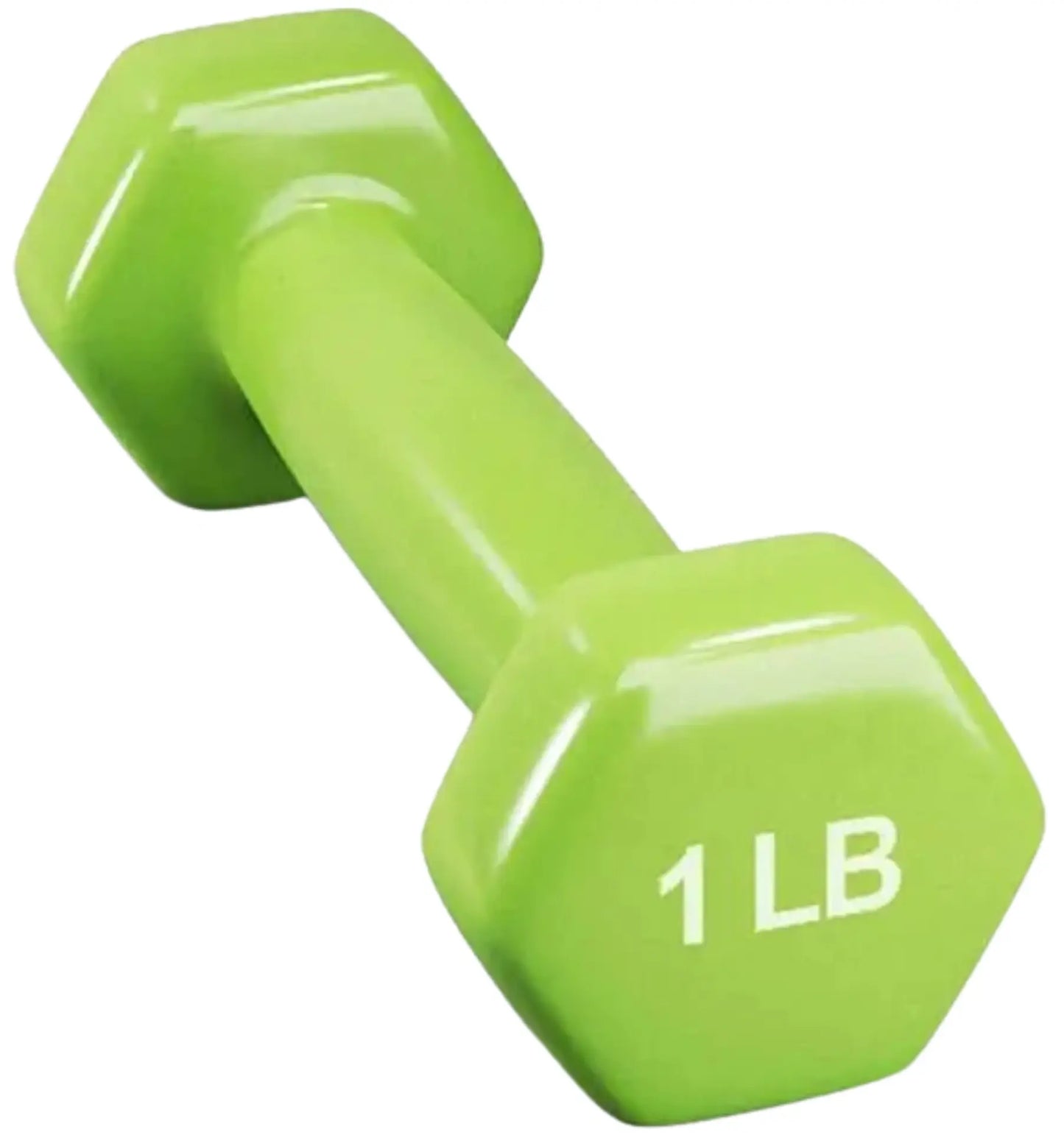 French Fitness Colorful Hex Vinyl Dumbbell Set of 1 to 10 lbs (New) Image 11