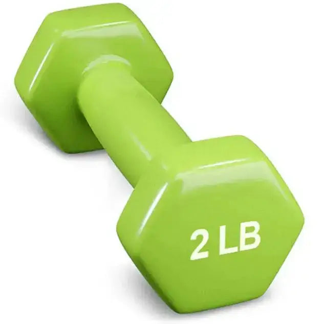 French Fitness Colorful Hex Vinyl 48 Pair Dumbbell Set w/ Body-Solid GDR500 Rack (New) Image 5