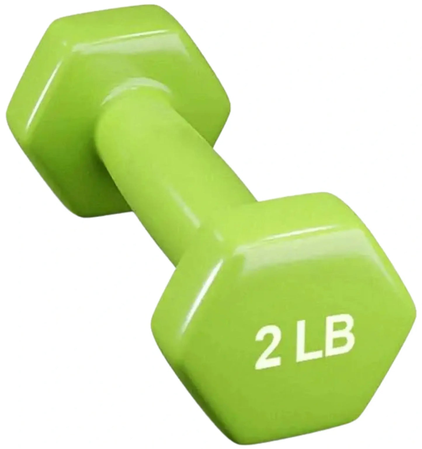 French Fitness Colorful Hex Vinyl Dumbbell Set of 1 to 10 lbs (New) Image 10