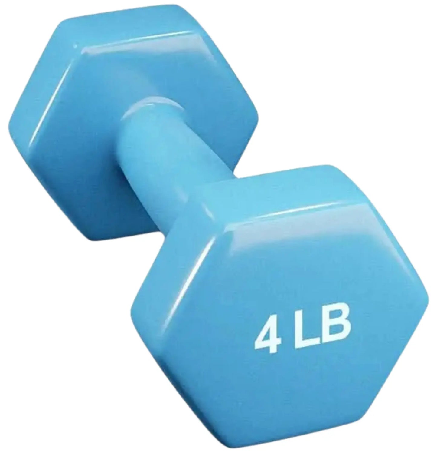 French Fitness Colorful Hex Vinyl Dumbbell Set of 1 to 15 lbs (New) Image 12