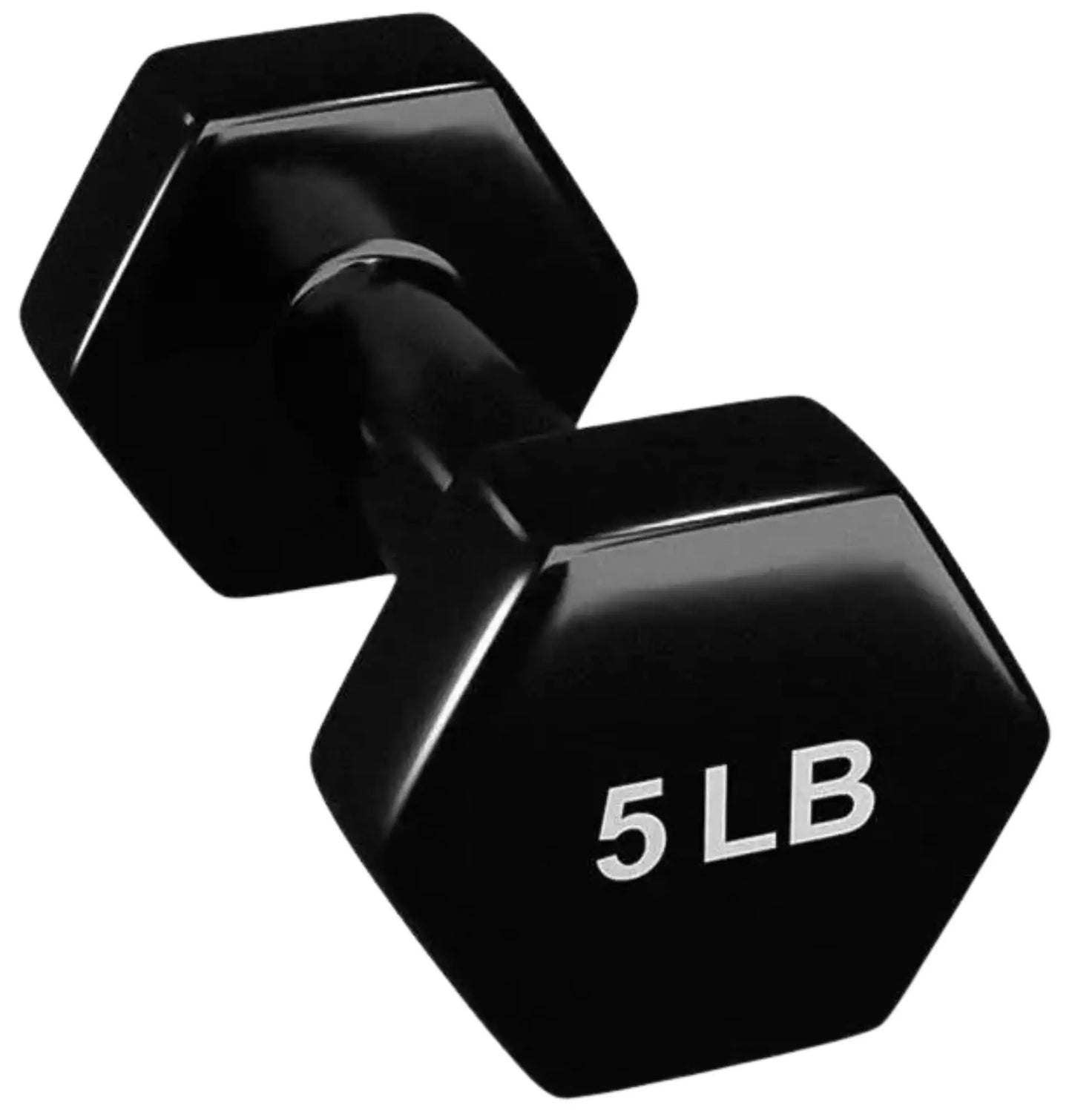 French Fitness Colorful Hex Vinyl Dumbbell Set of 1 to 15 lbs (New) Image 11