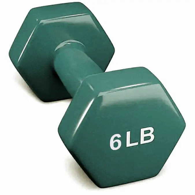 French Fitness Colorful Hex Vinyl 48 Pair Dumbbell Set w/ Body-Solid GDR500 Rack (New) Image 9