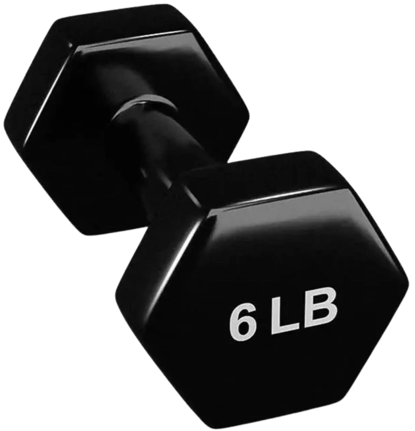 French Fitness Colorful Hex Vinyl Dumbbell Set of 1 to 10 lbs (New) Image 6