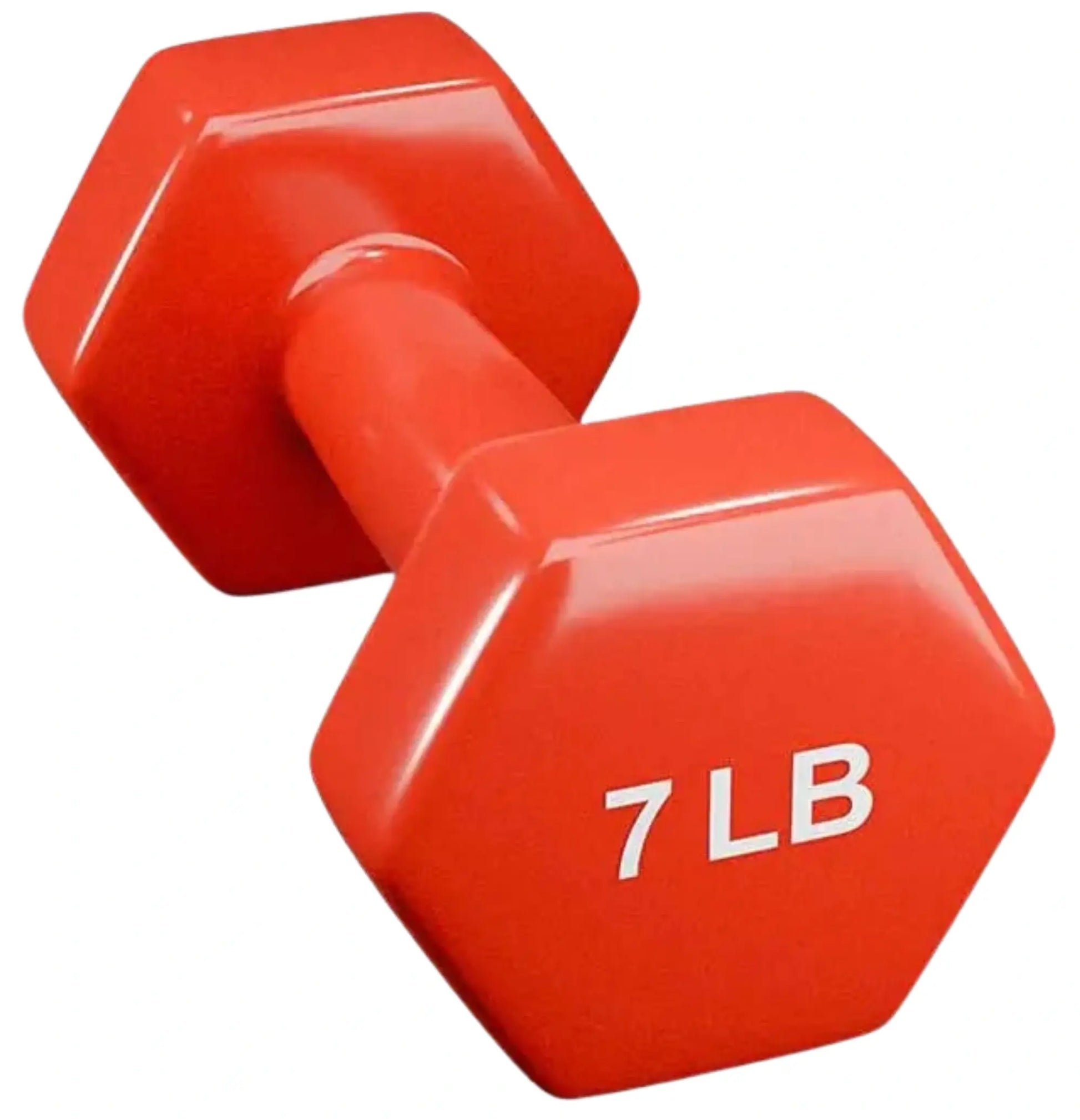 French Fitness Colorful Hex Vinyl Dumbbell Set of 1 to 15 lbs (New) Image 9