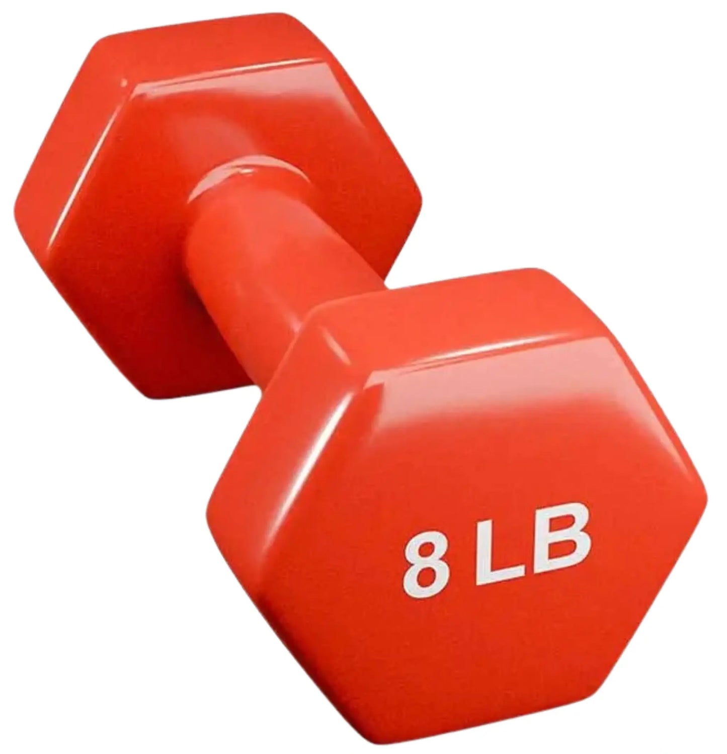 French Fitness Colorful Hex Vinyl Dumbbell Set of 1 to 15 lbs (New) Image 8