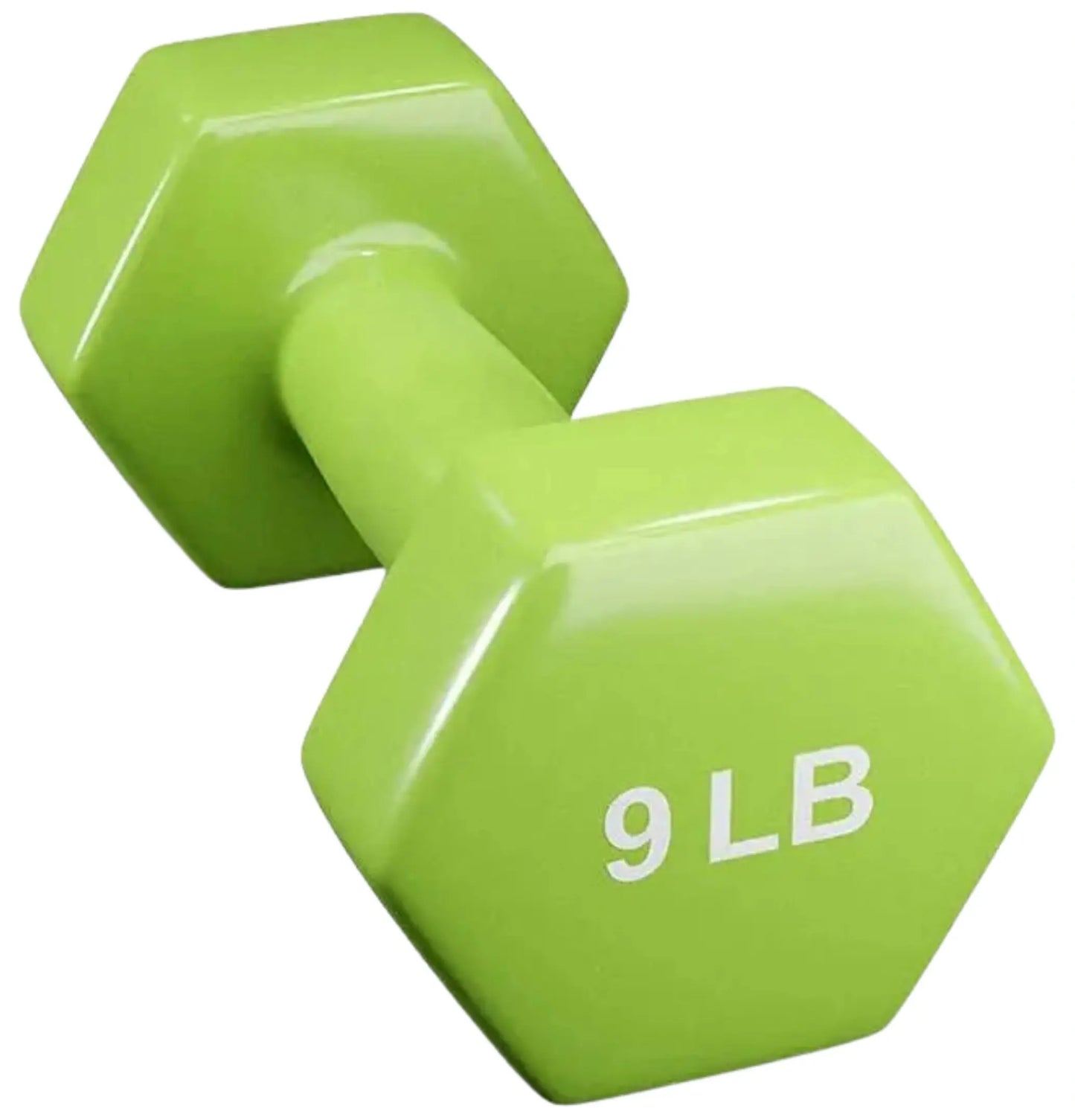 French Fitness Colorful Hex Vinyl Dumbbell Set of 1 to 15 lbs (New) Image 7