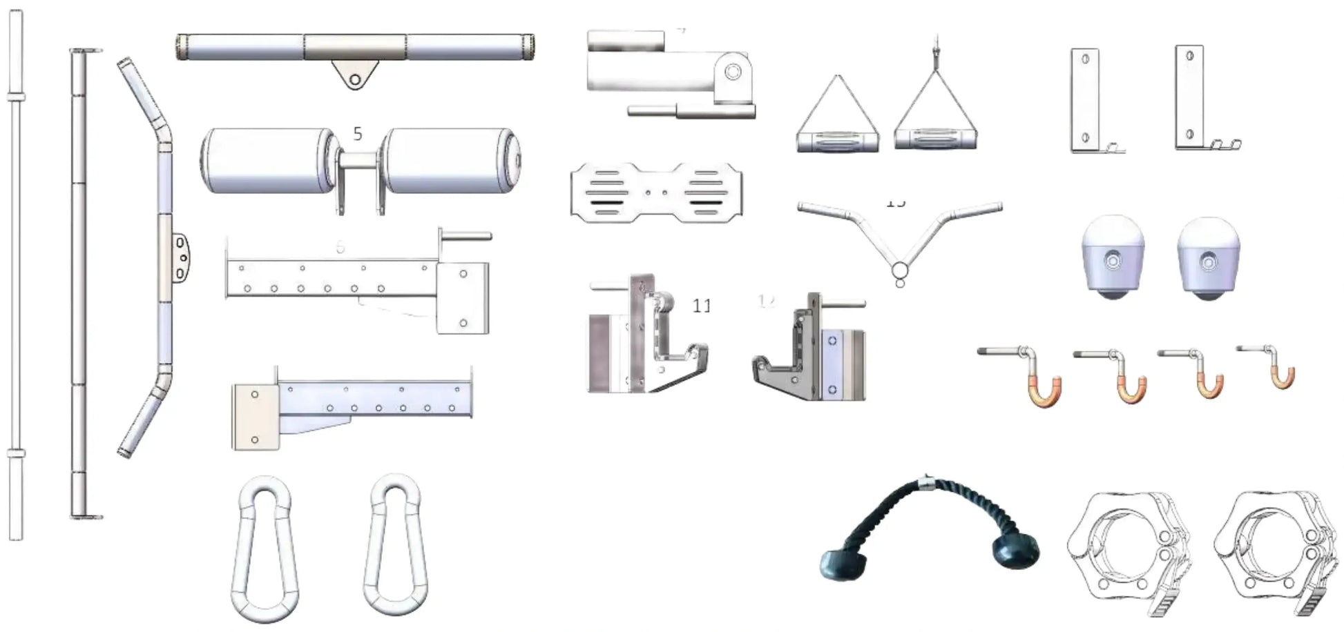French Fitness FSR100-CB Commercial Cable Smith Rack w/Counter Balance (New) Image 3