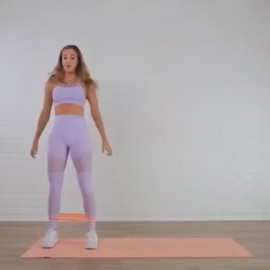  French Fitness Mini Resistance Bands Exercise Loop 600mm x 50mm - Black (30-40 lbs) (New)