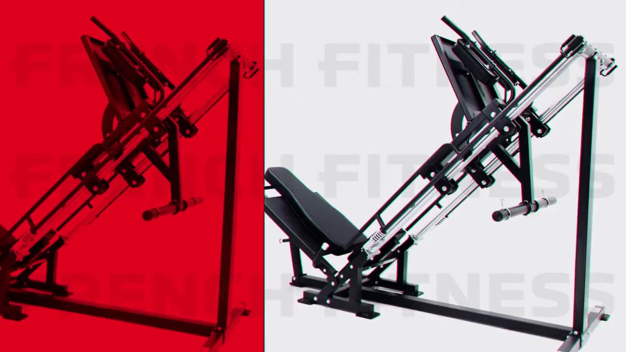 French Fitness P/L Hack Squat Leg Press Combo (New)